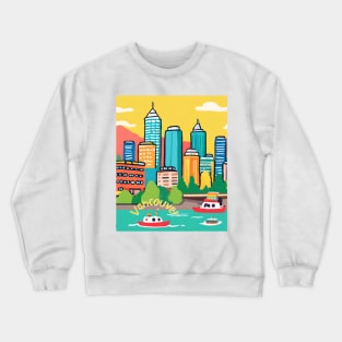 World Travel Fly to Vancouver, Canada ,Brafdesign Crewneck Sweatshirt